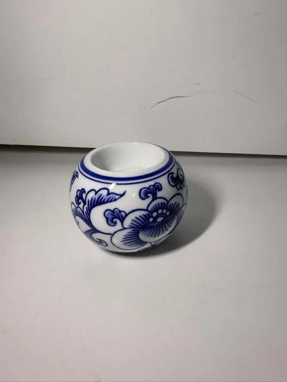 Bombay Blue & White Chinoiserie Ceramic Votive Tea Light Candle Holder 3 Types